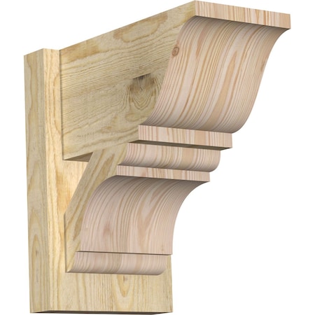 Ekena Millwork Olympic Traditional Rough Sawn Outlooker, Douglas Fir, 8"W x 14"D x 14"H OUT08X14X14OLY01RDF